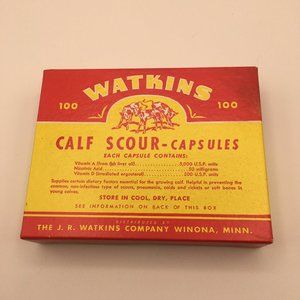 Vintage Watkins Calf Scour - capsules
